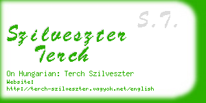 szilveszter terch business card